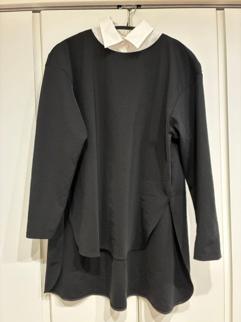 ルフィル　ハイストレッチポンチジャージートップス　襟付きトップス