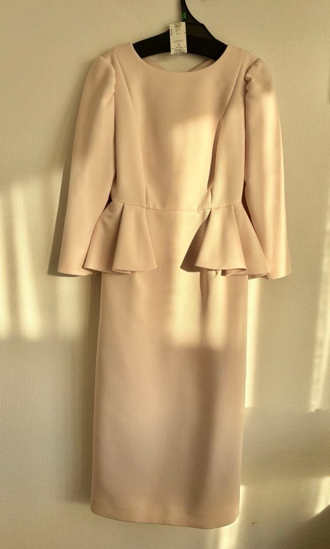 CELFORD セルフォード ロングスリーブペプラムタイトワンピース 34