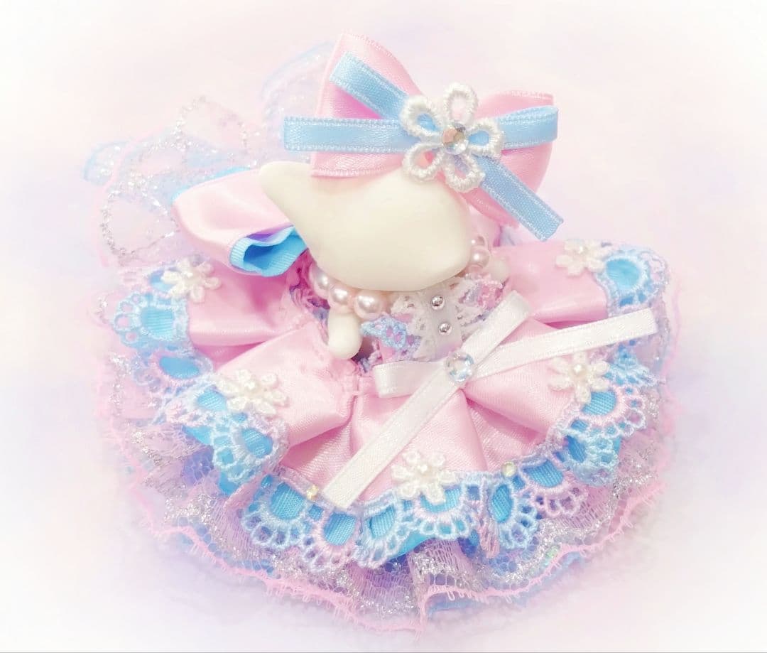 【さらママ】ドール　赤ちゃん　ドレス　ピンク　水色　水瓶座　2月　星座