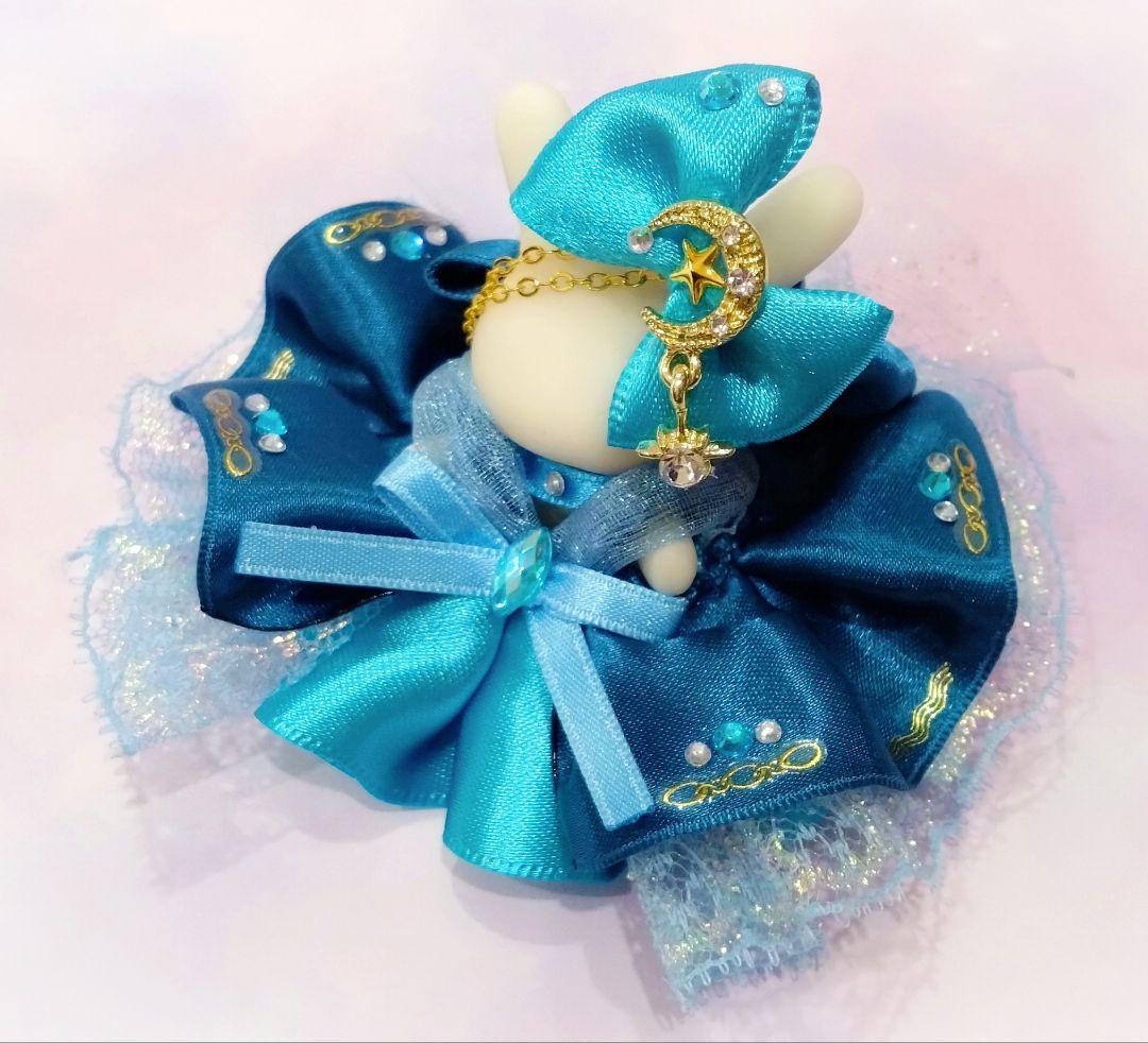 【さらママ】ドール　赤ちゃん　ドレス　ピンク　水色　水瓶座　2月　星座