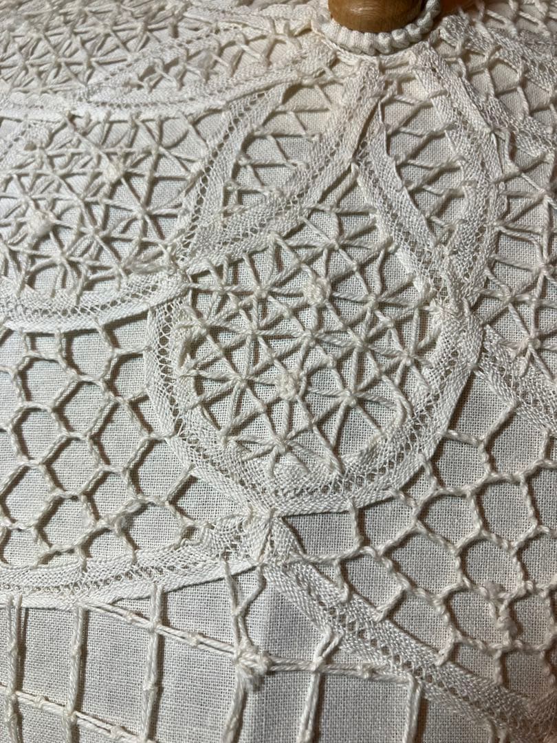 ★折りたたみ日傘★アンティークレースと刺繍 ★八角形