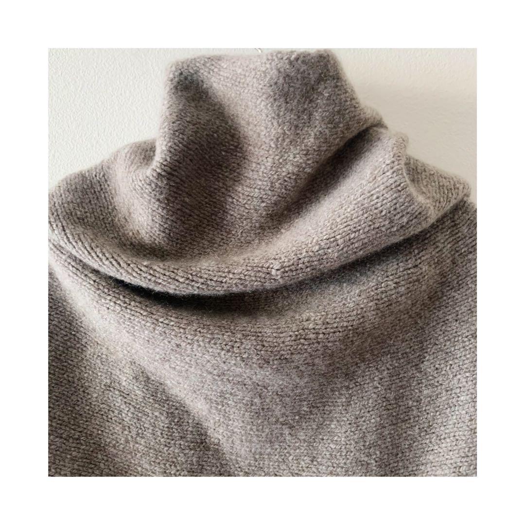小物 evameva. cashmere sable snood otter gray