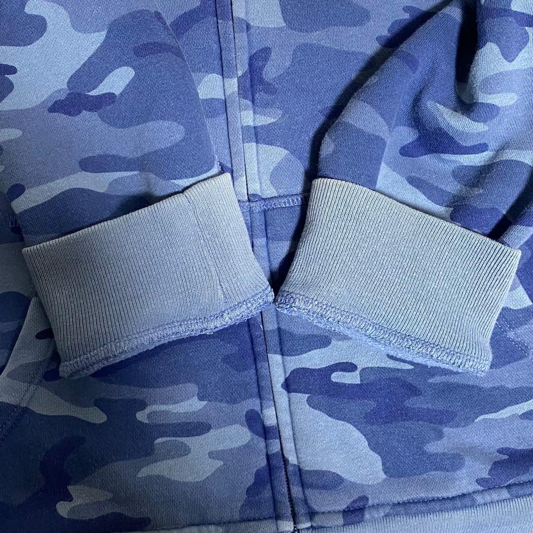 y2k GAP フルジップ パーカー 迷彩 平成ギャル グランジ 裏ボア