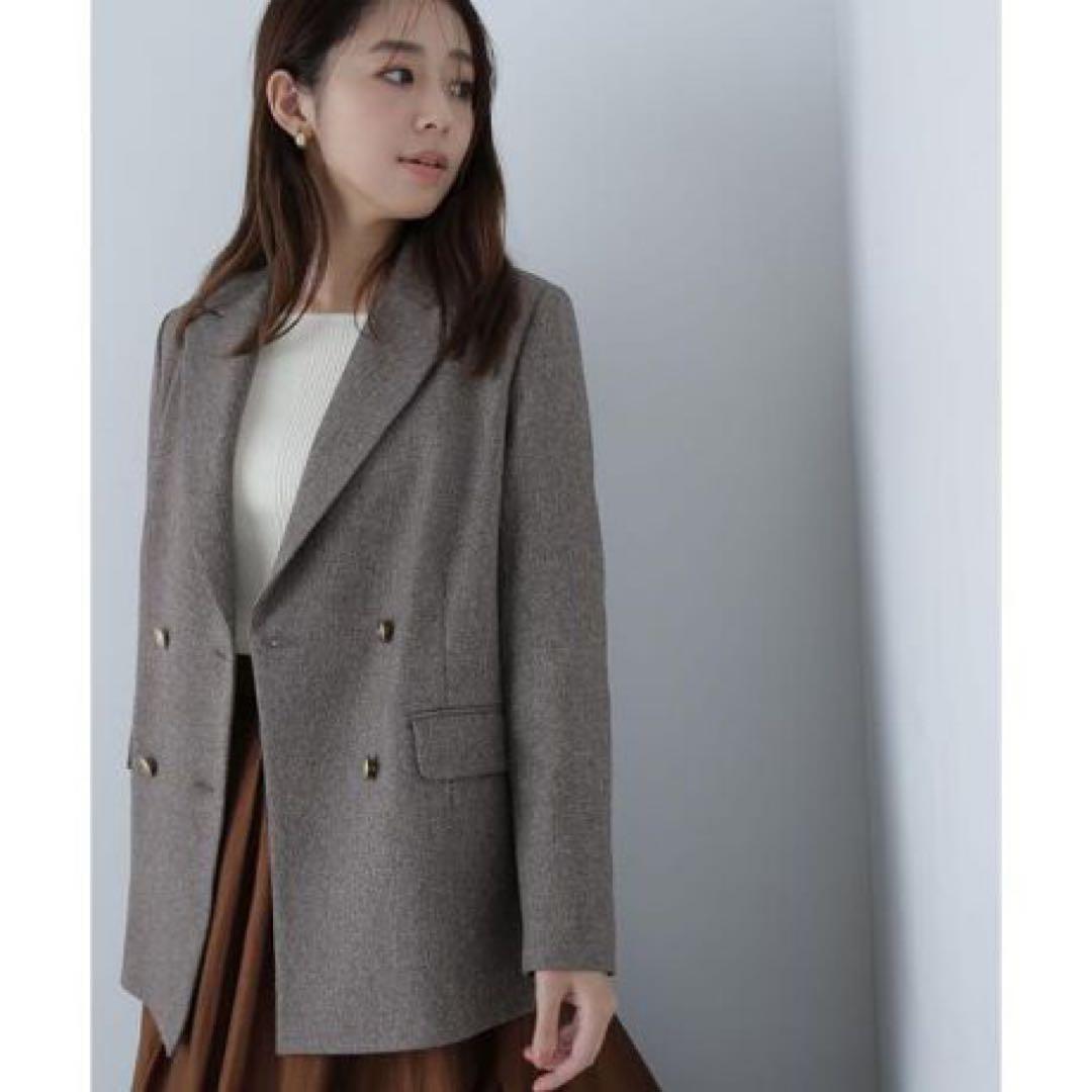24年モデル　ナチュラルビューティーベーシック　ダブルブレストボクシージャケット