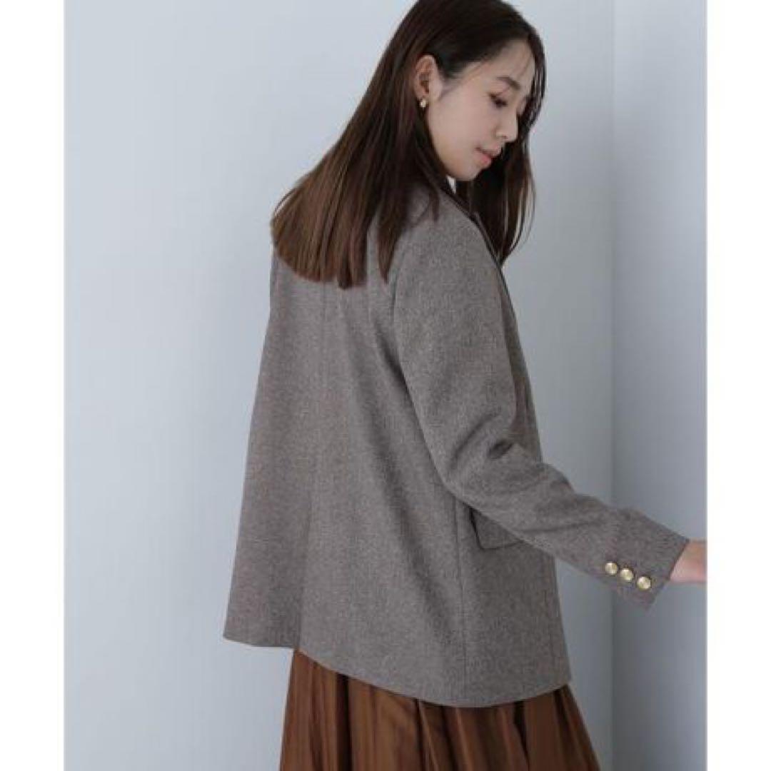 24年モデル　ナチュラルビューティーベーシック　ダブルブレストボクシージャケット