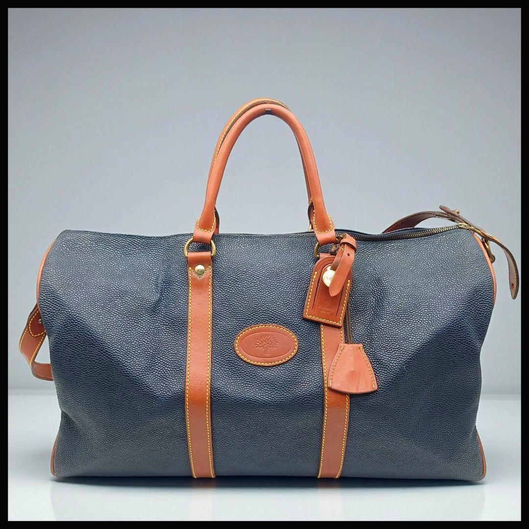 【大容量】マルベリー　レザー　大型　ボストン　バッグ　2WAY 旅行　出張