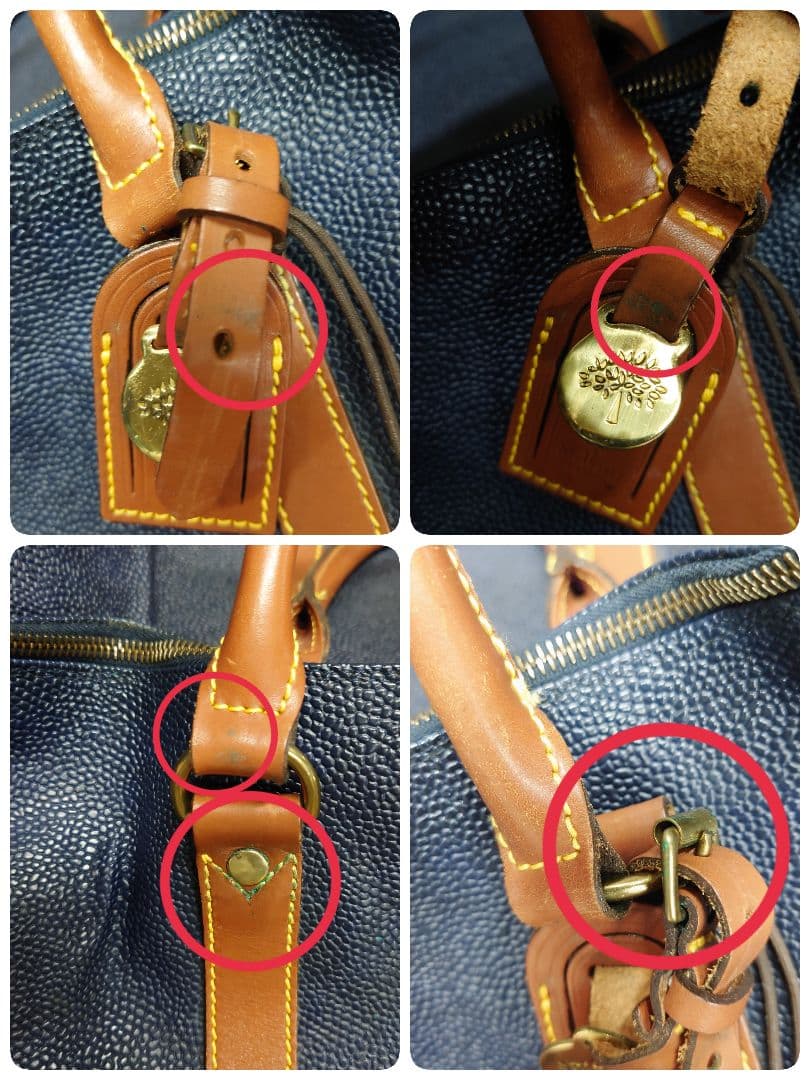 【大容量】マルベリー　レザー　大型　ボストン　バッグ　2WAY 旅行　出張