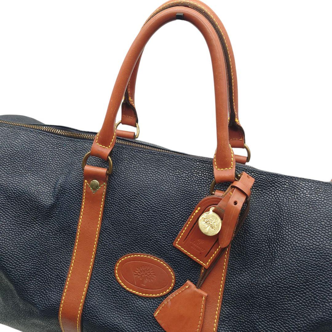 【大容量】マルベリー　レザー　大型　ボストン　バッグ　2WAY 旅行　出張