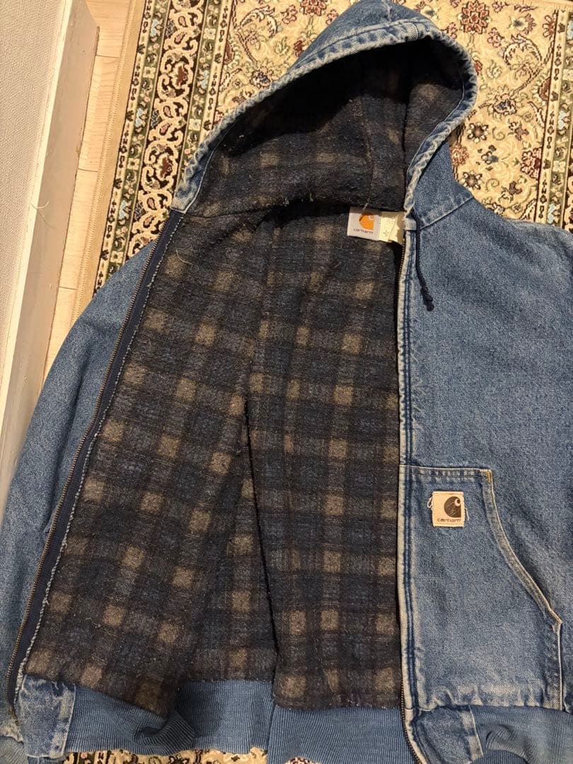 90s Carhartt USA製　カーハート　デニム　アクティブジャケット