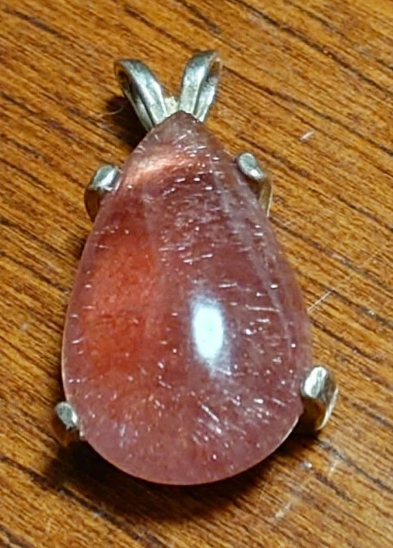 メキシコ産ストロベリークォーツ　ネックレス　ペンダントヘッド