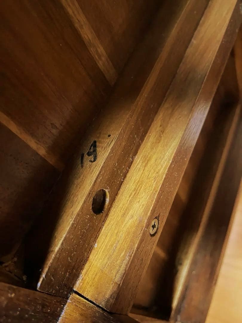 ギギliving チークスリム五段ハイチェスト W45✕D35xH114