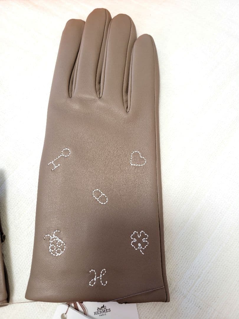 本日のみお値下げします！エルメス　グローブ　エトゥープ　新品未使用