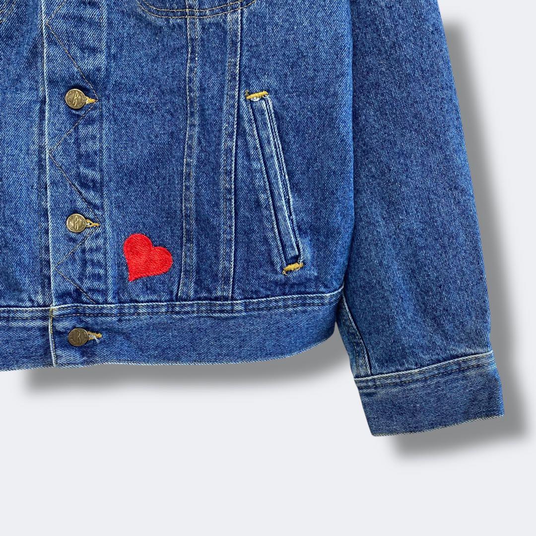 3点¥10,000 ビンテージ 古着 卸 レトロ 80's 花柄デニムジャケット