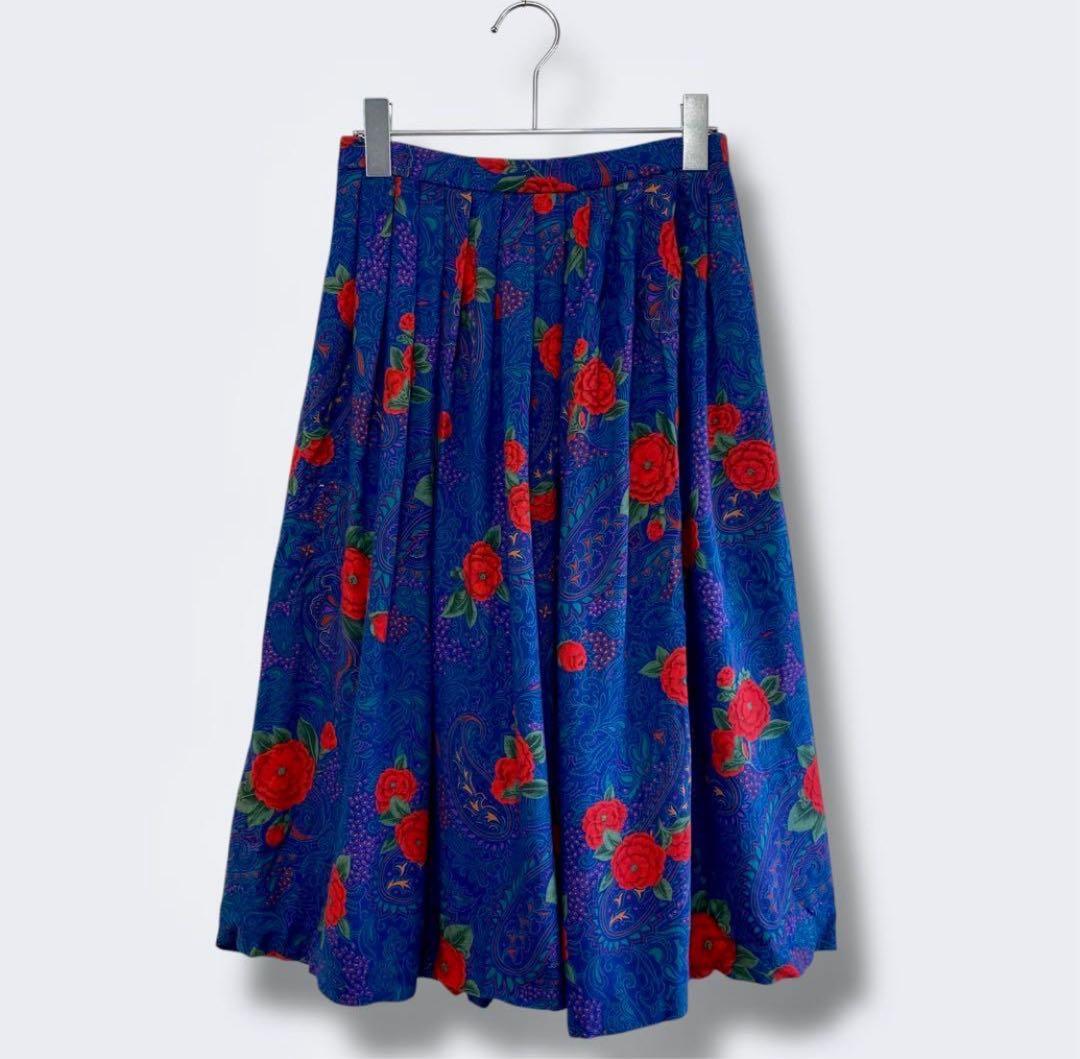 3点¥10,000 ビンテージ 古着 卸 レトロ 80's 花柄デニムジャケット