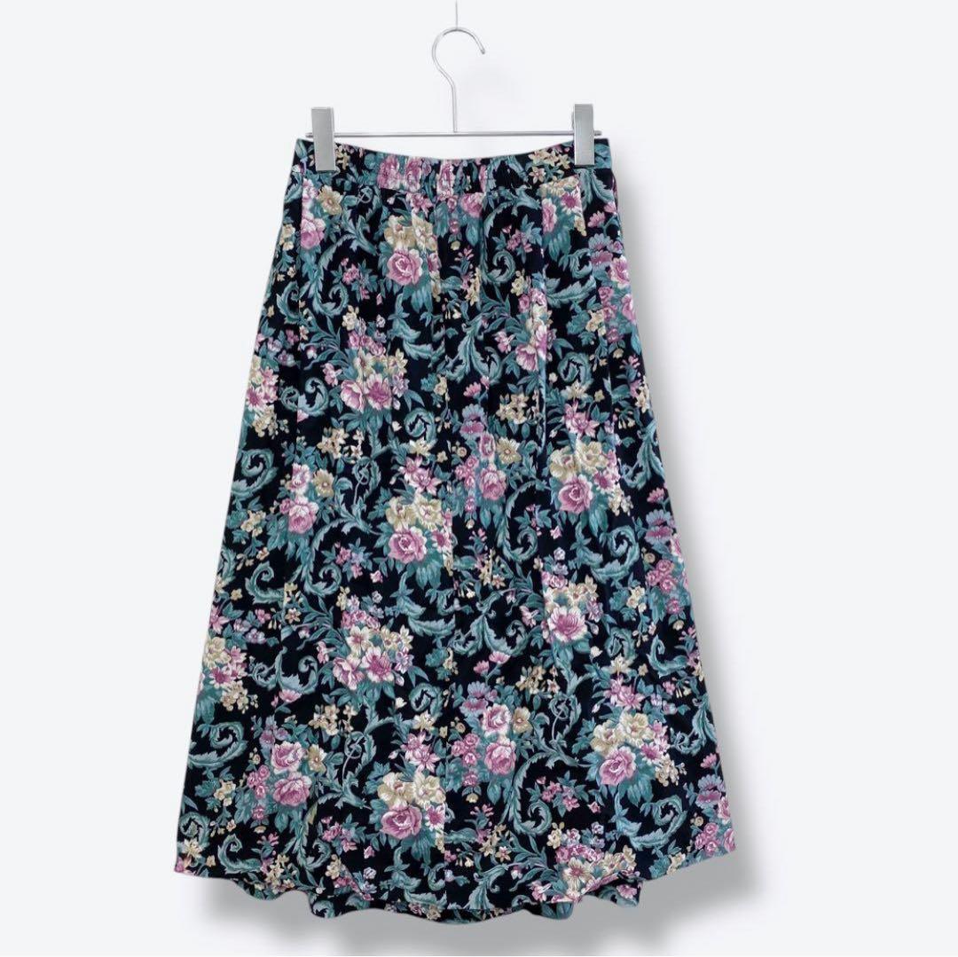 3点¥10,000 ビンテージ 古着 卸 レトロ 80's 花柄デニムジャケット