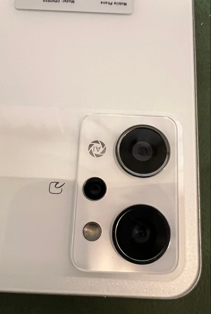 【美品 SIMフリー】OPPO Reno9A CPH2523 ホワイト一括購入