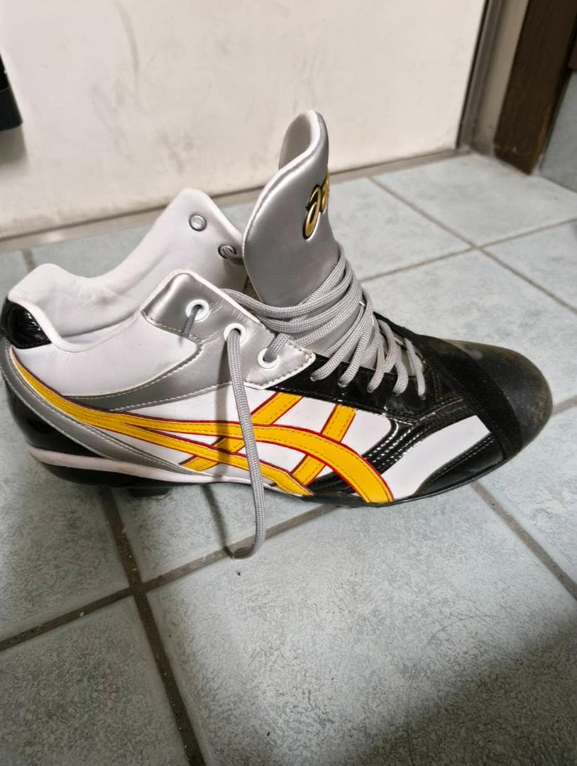 アシックス 野球 オーダースパイク 金具 28.5cm W ワイド 使用1回