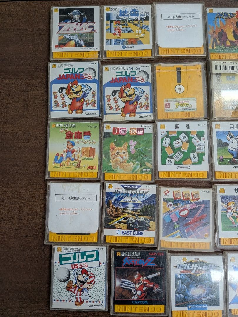 ファミコン ディスクシステムソフト　ディスクカード　まとめ売り　35本