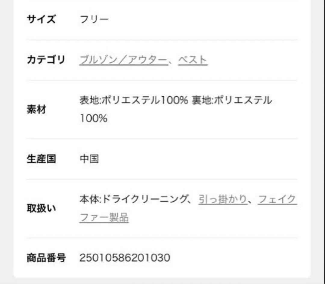 新品・未使用AP STUDIO シャギーベスト