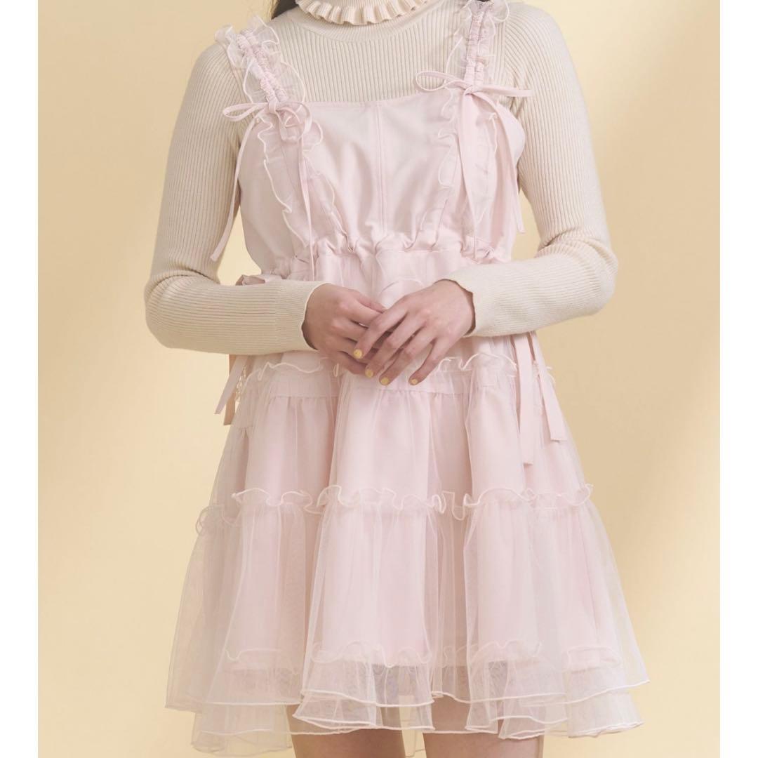 merryjenny メリージェニー チュールドロストミニキャミワンピース