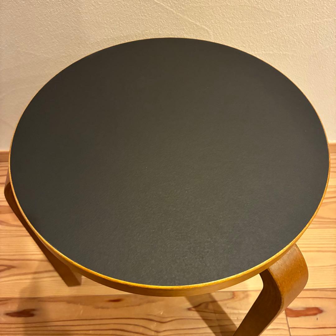 【廃盤新品】artek stool60 scope リノリウム　ハニー×ブラック