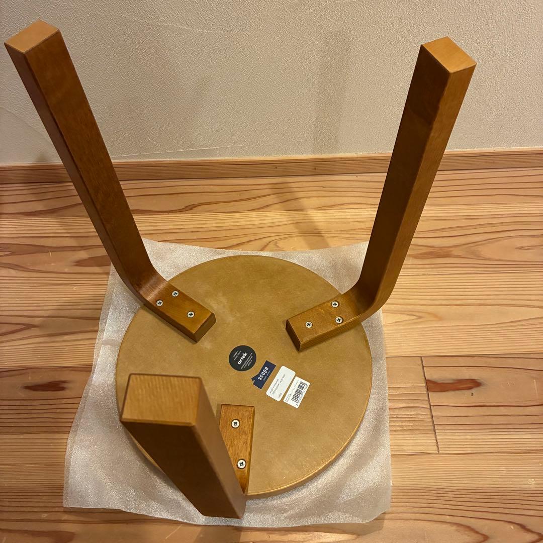 【廃盤新品】artek stool60 scope リノリウム　ハニー×ブラック