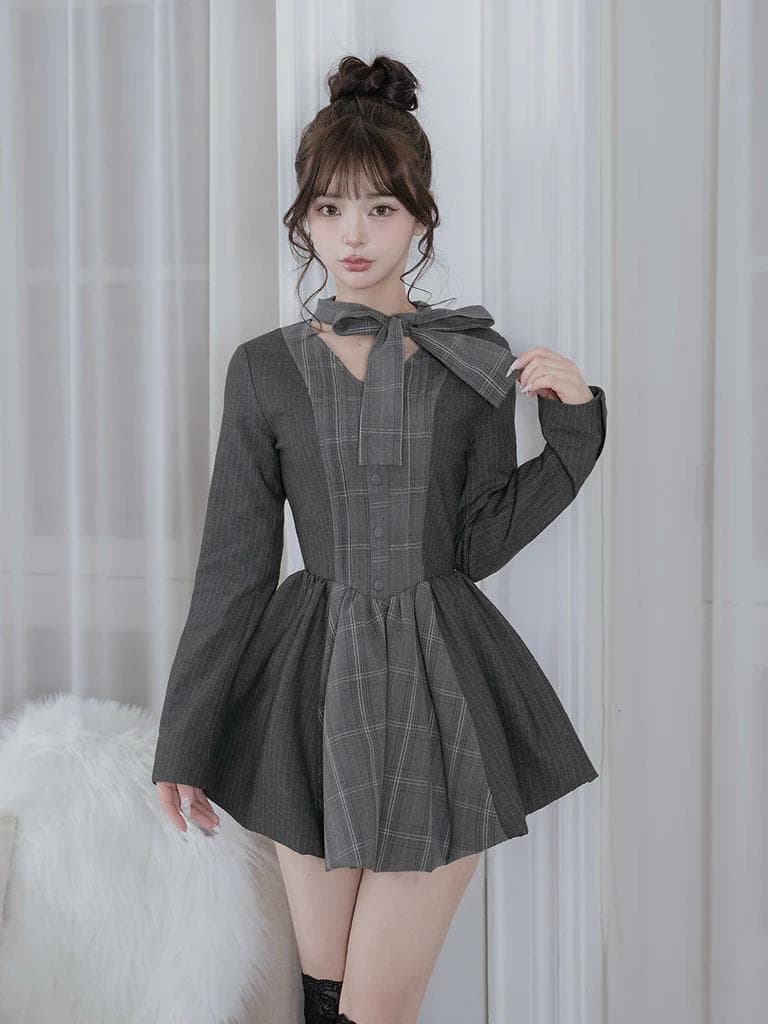 新品 Darich ダーリッチ　ショルダースカラップフリルシャツミニワンピース