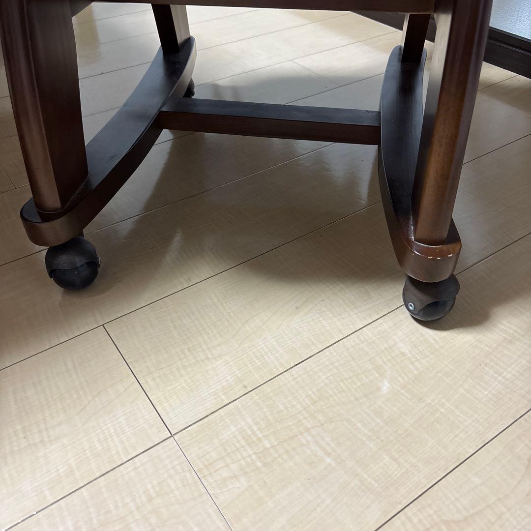 青緑色の合成皮革ダイニングチェア(コメント必須です)