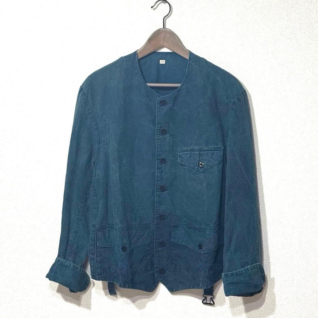 OUTIL ウティVESTE ARDON ブラックインディゴリネン