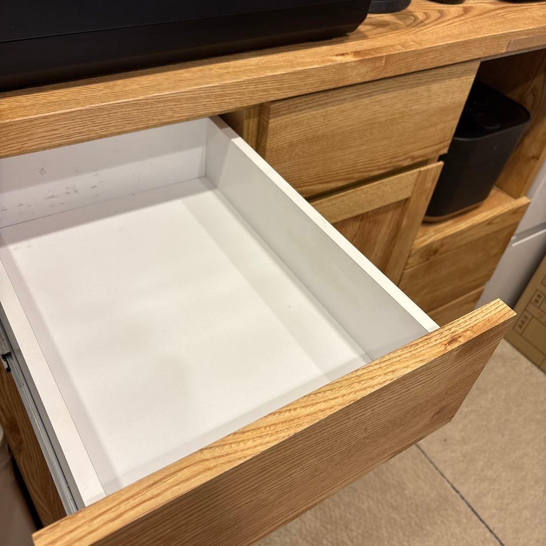 LOWYA 大川家具 105cm幅 カップボード【日本製】