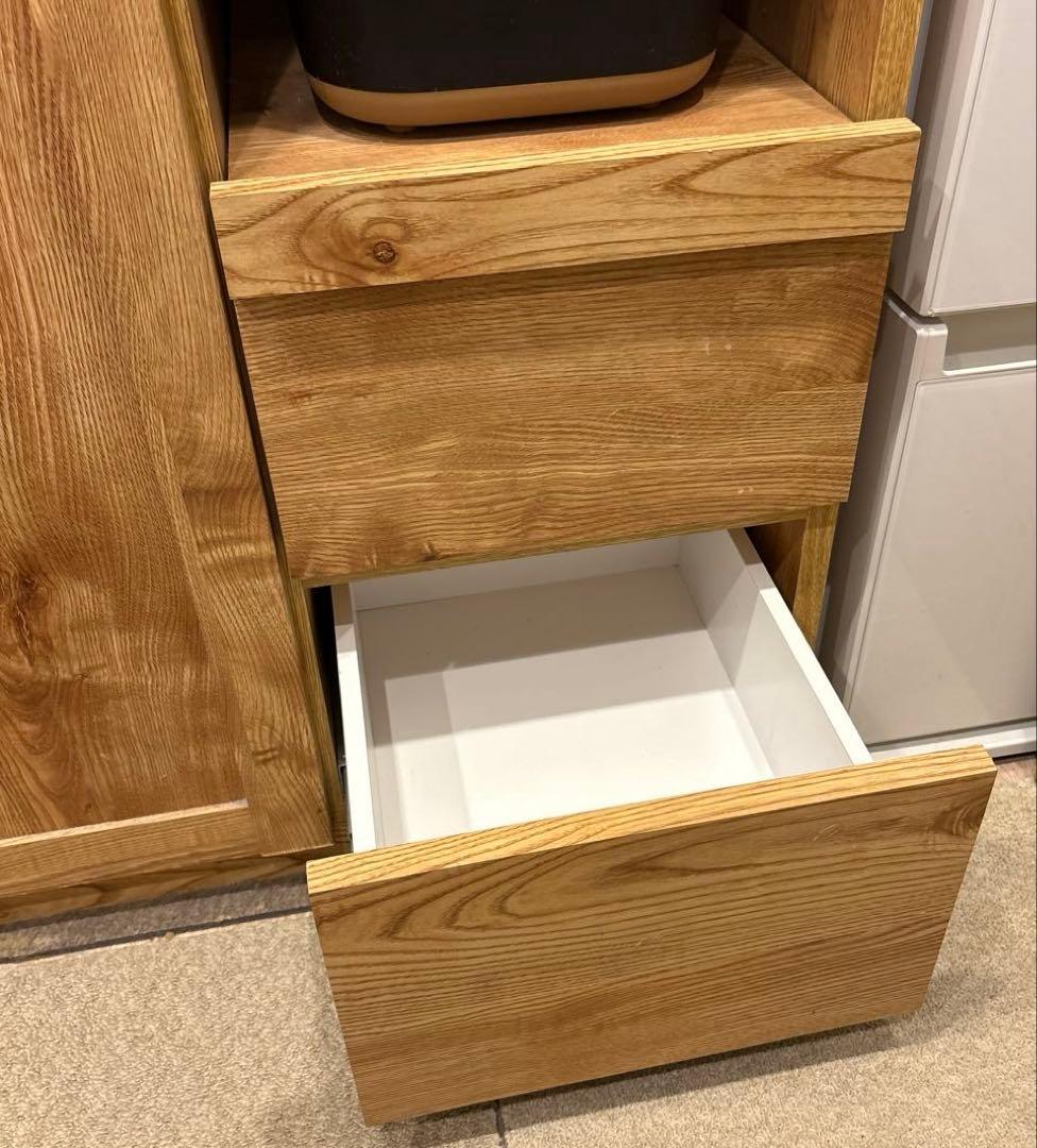 LOWYA 大川家具 105cm幅 カップボード【日本製】