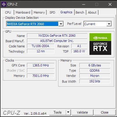 グラフィックボード・グラボ・ビデオカード ASUS NVIDIA GeForce RTX 2060 6GB GDDR6