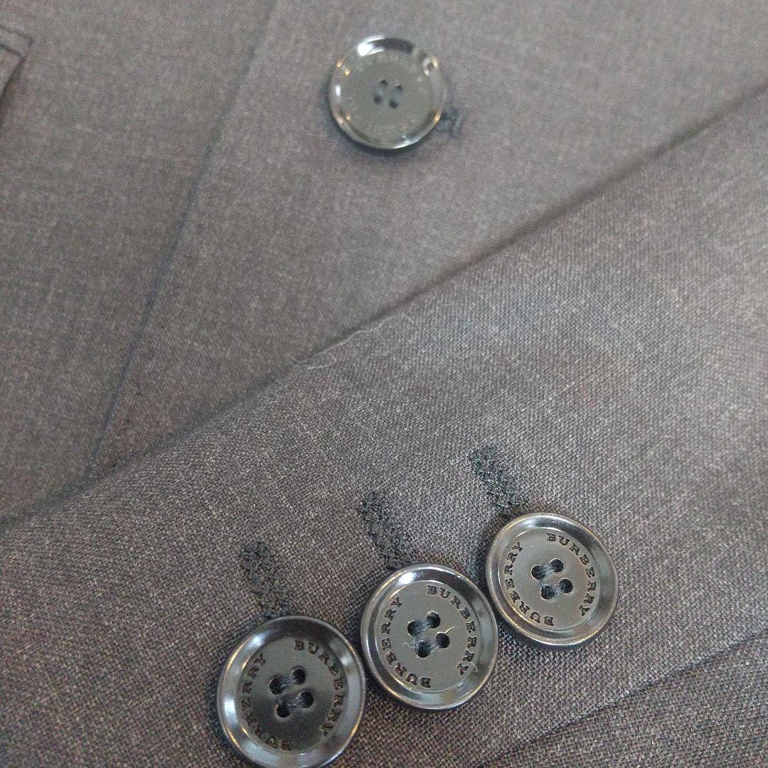 バーバリー14Y164cmスーツ 濃いグレー卒業式 入学式 シャツとネクタイ別売