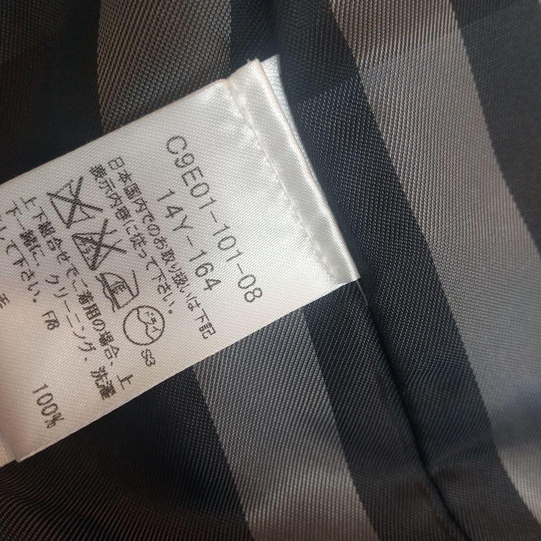 バーバリー14Y164cmスーツ 濃いグレー卒業式 入学式 シャツとネクタイ別売