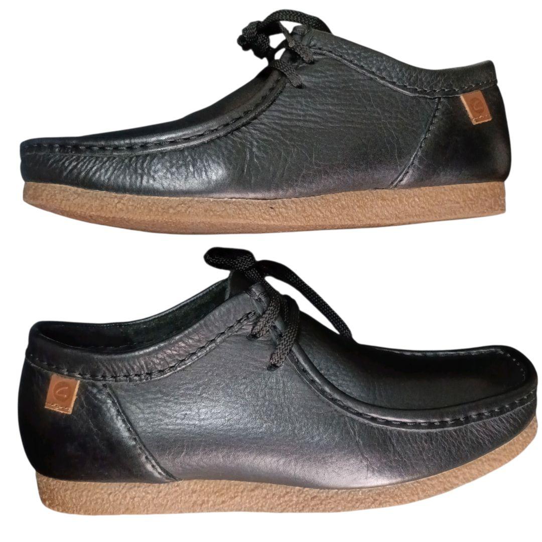 ✨Clarks Shacre2 Run 本革 ワラビー ブーツ 黒 UK6
