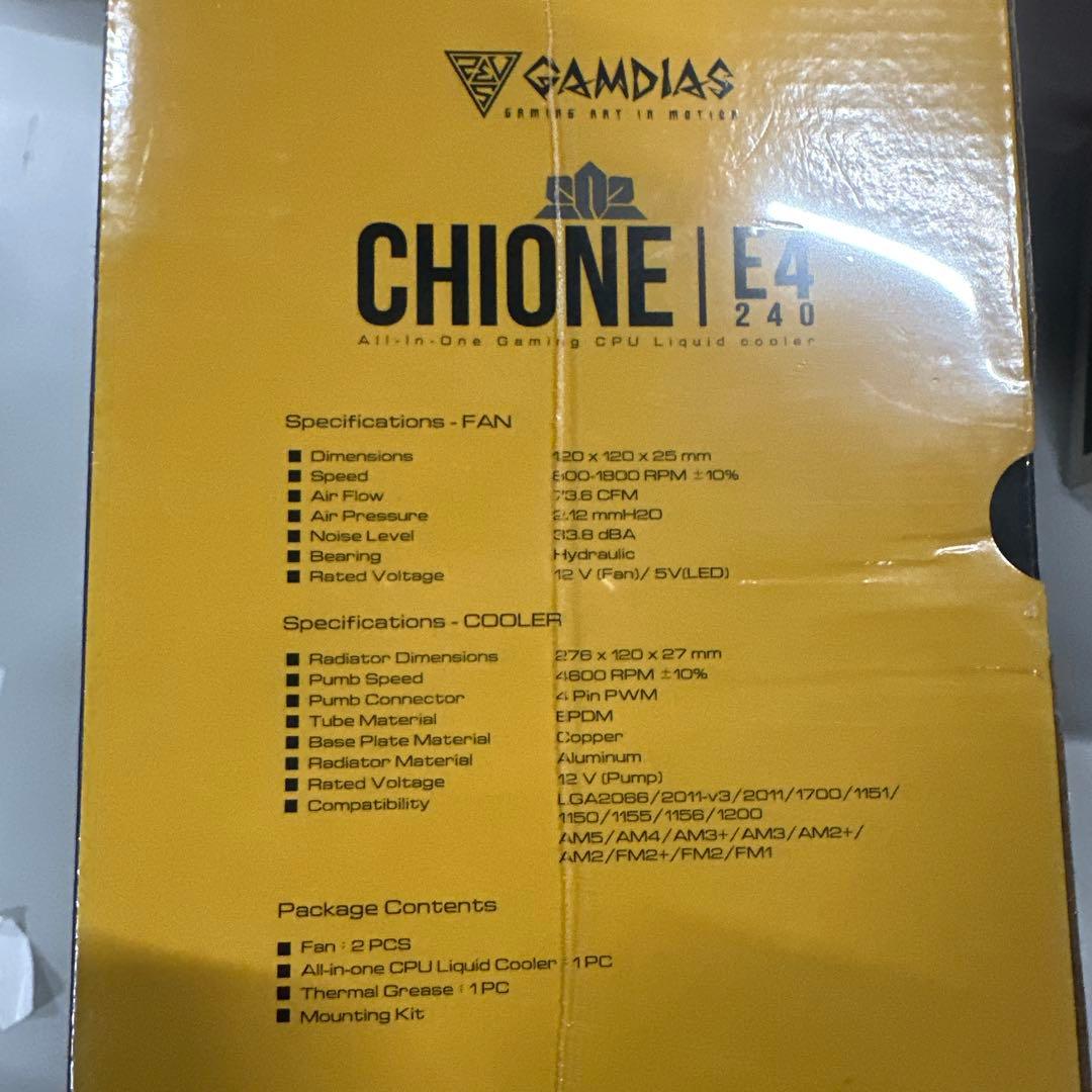 新品未開封GAMDIAS CHIONE E4 240mm