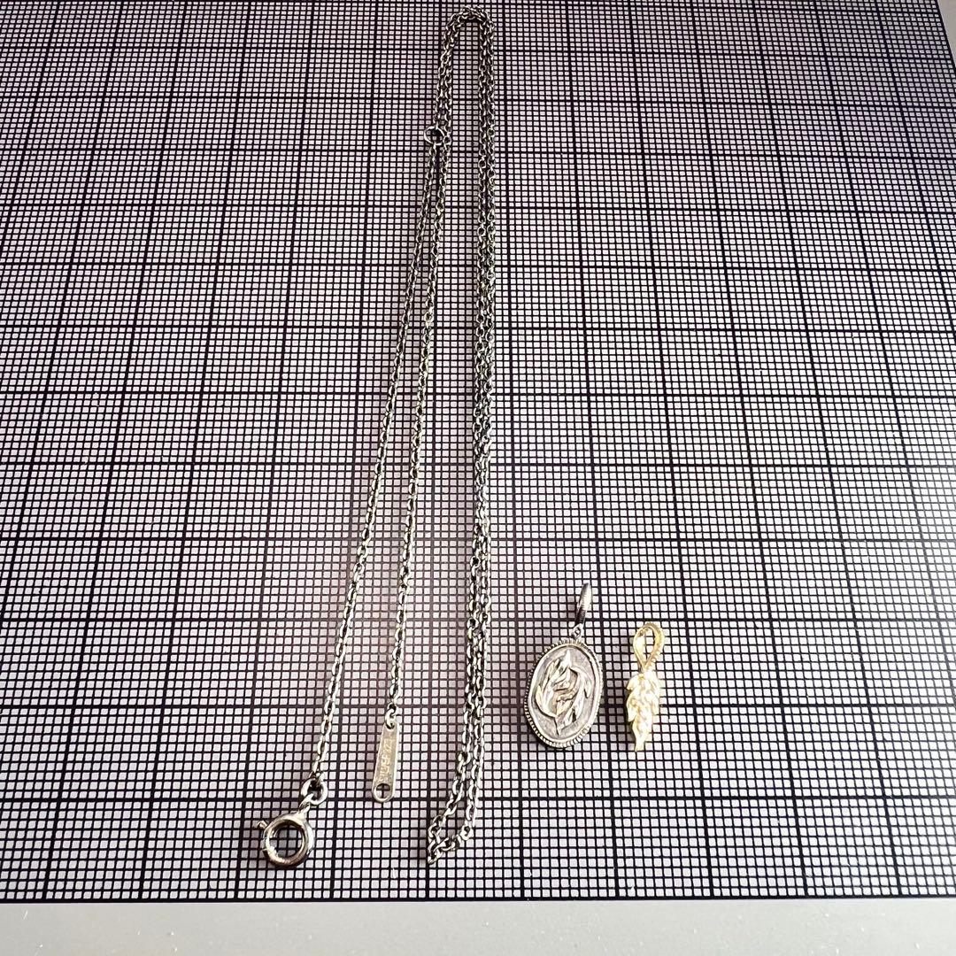 アガット　チャーム　ネックレス