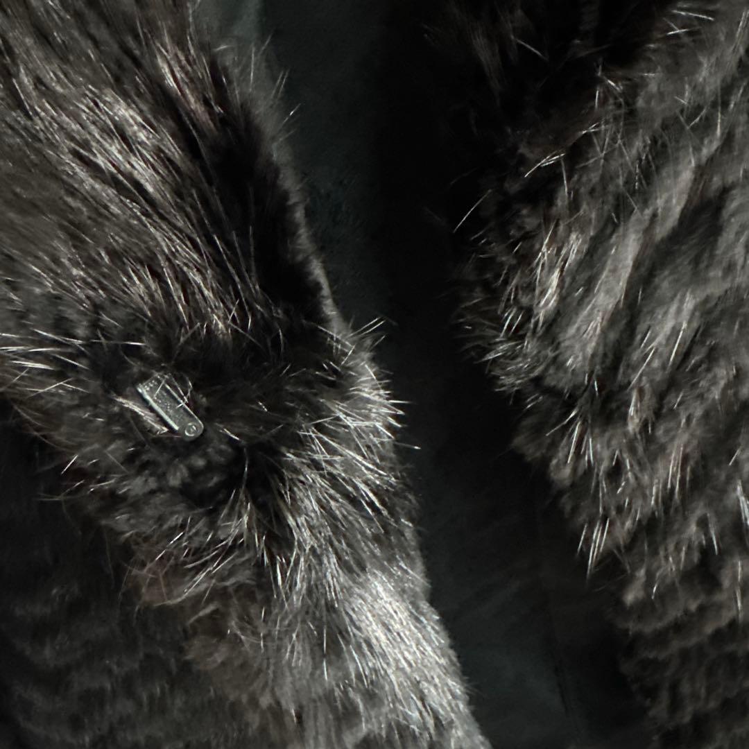 EMBA 日本製 黒ビーバーファーコート Best Quality サイズ11号