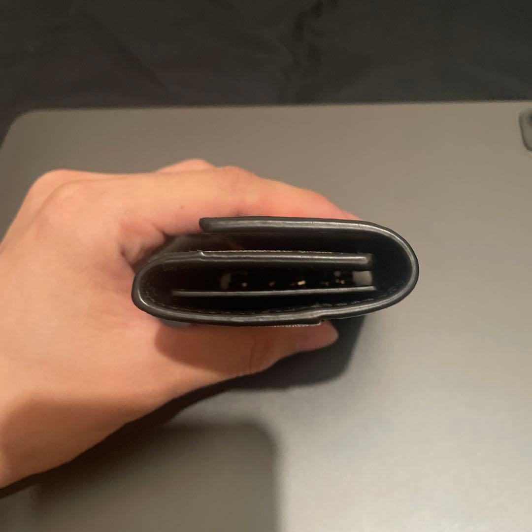 GUCCI レザーキーケース ブラック/ベージュ