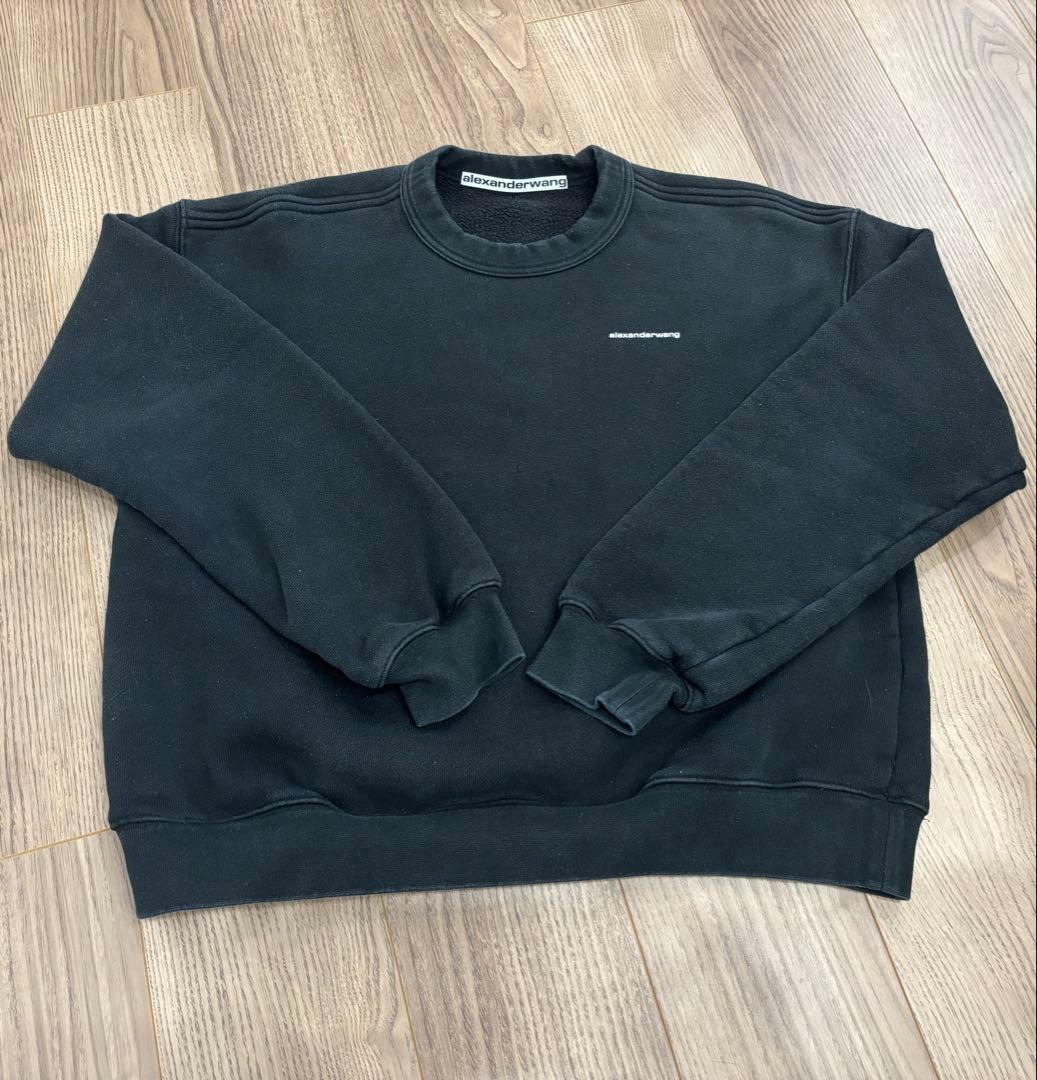 アレキサンダーワン セットアップ ロゴ スウェット ブラック XS