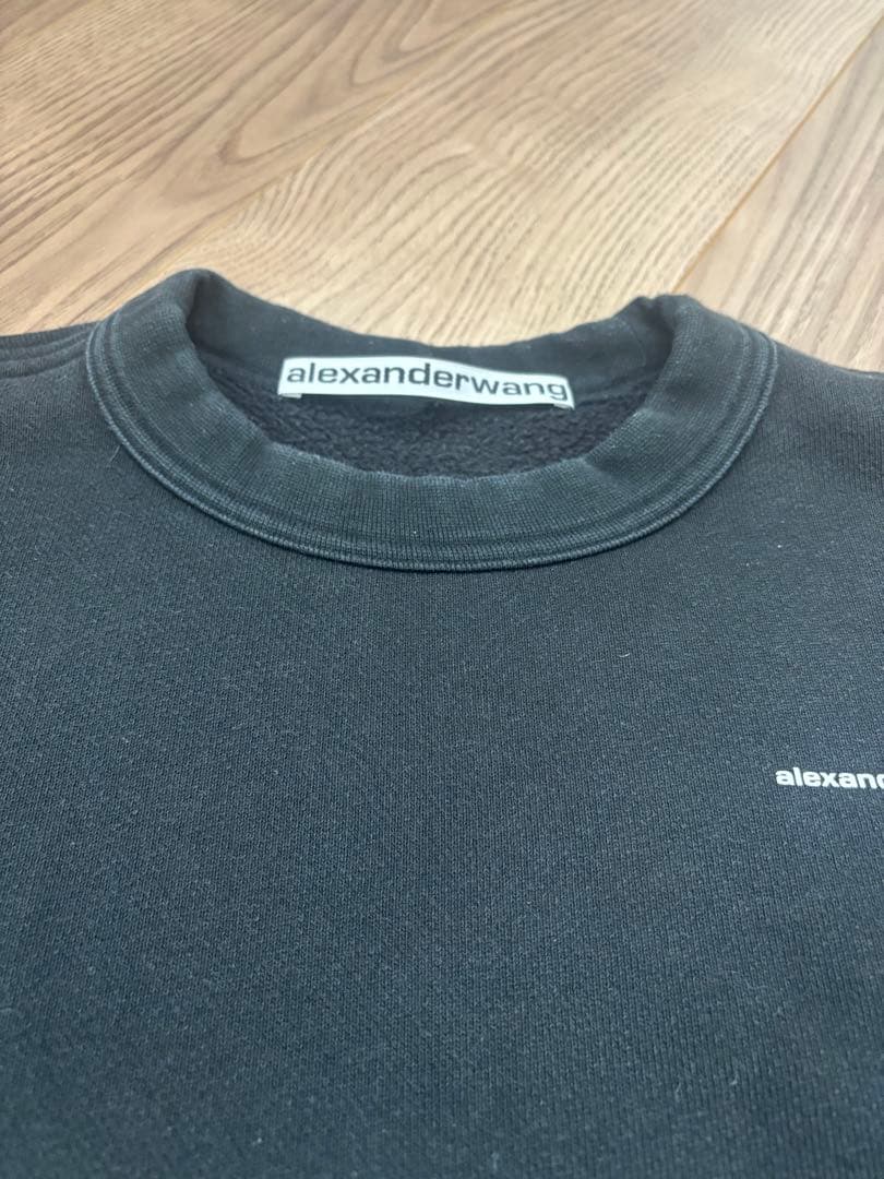 アレキサンダーワン セットアップ ロゴ スウェット ブラック XS