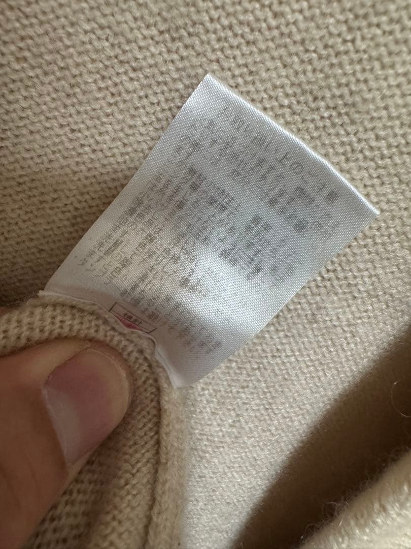 【最高級カシミヤ100%】ラルフローレン ロングガウンカーディガン RL刺繍 M