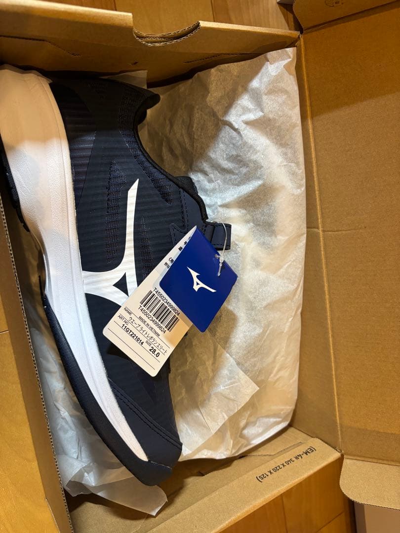 値下げ！【新品未使用】Mizuno トレーニングシューズ ネイビー