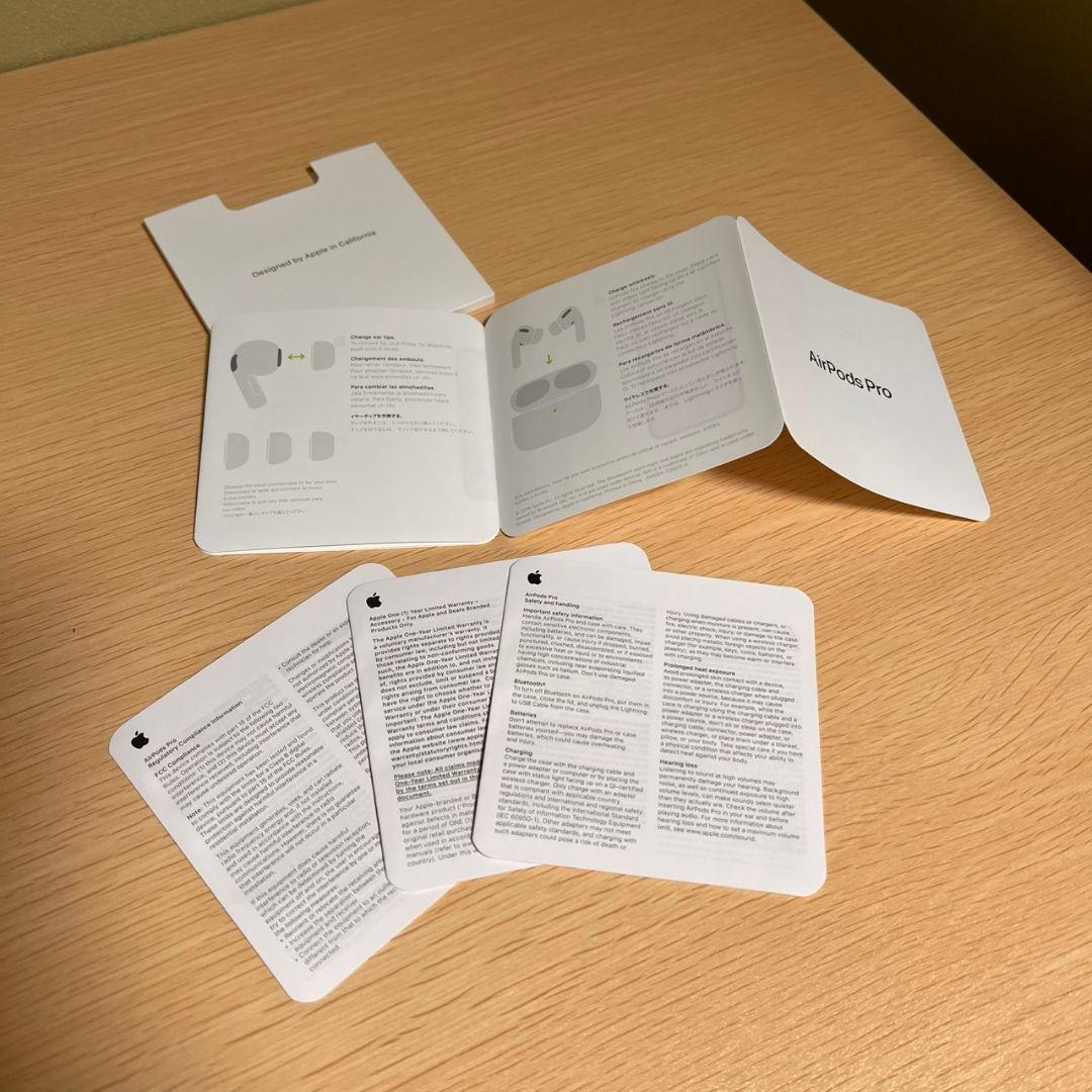 AirPods Pro 第1世代 本体＋箱付／初期化・ID解除済／動作確認済