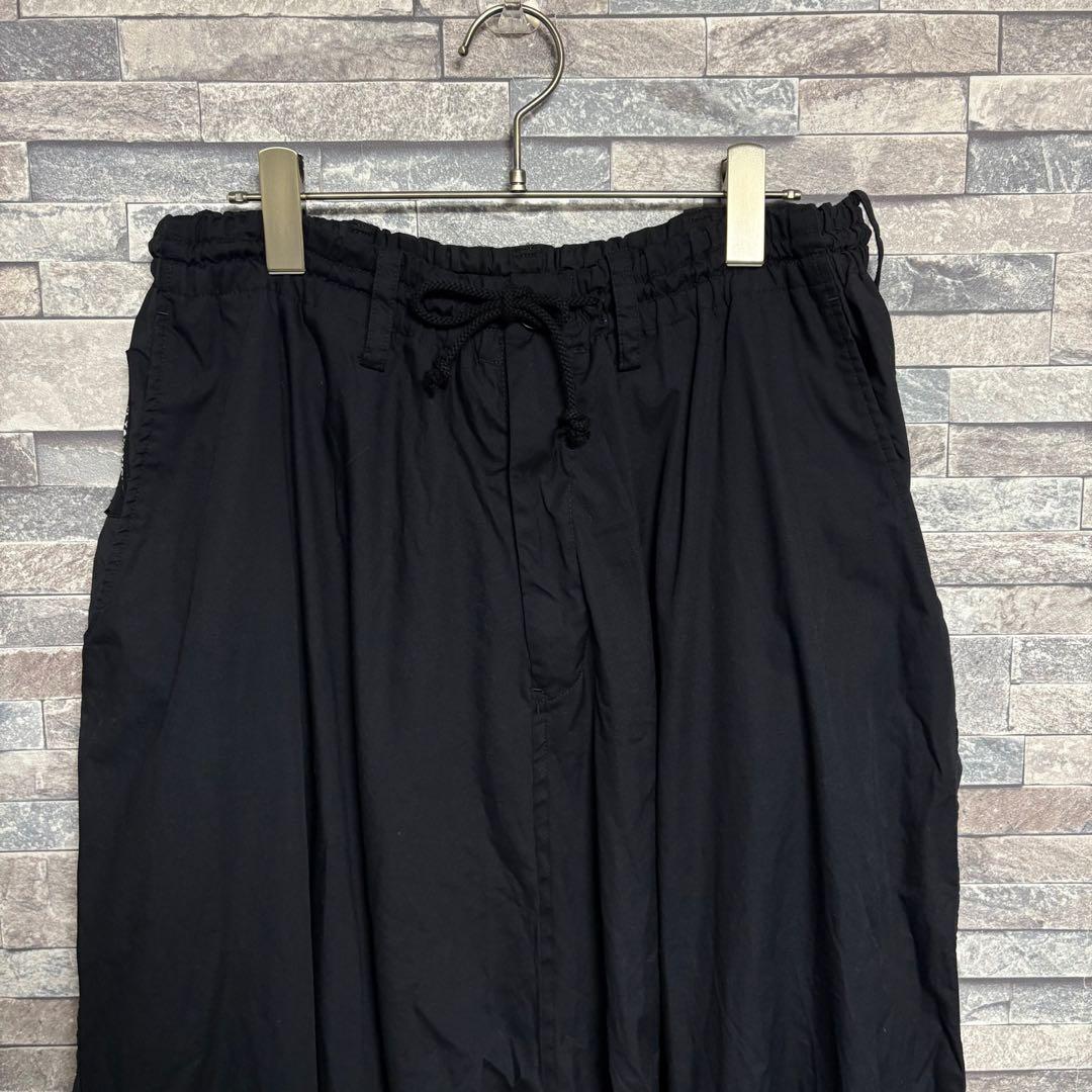 ヨウジヤマモトプールオム 17SS 異素材切替サルエルパンツ BLK/2