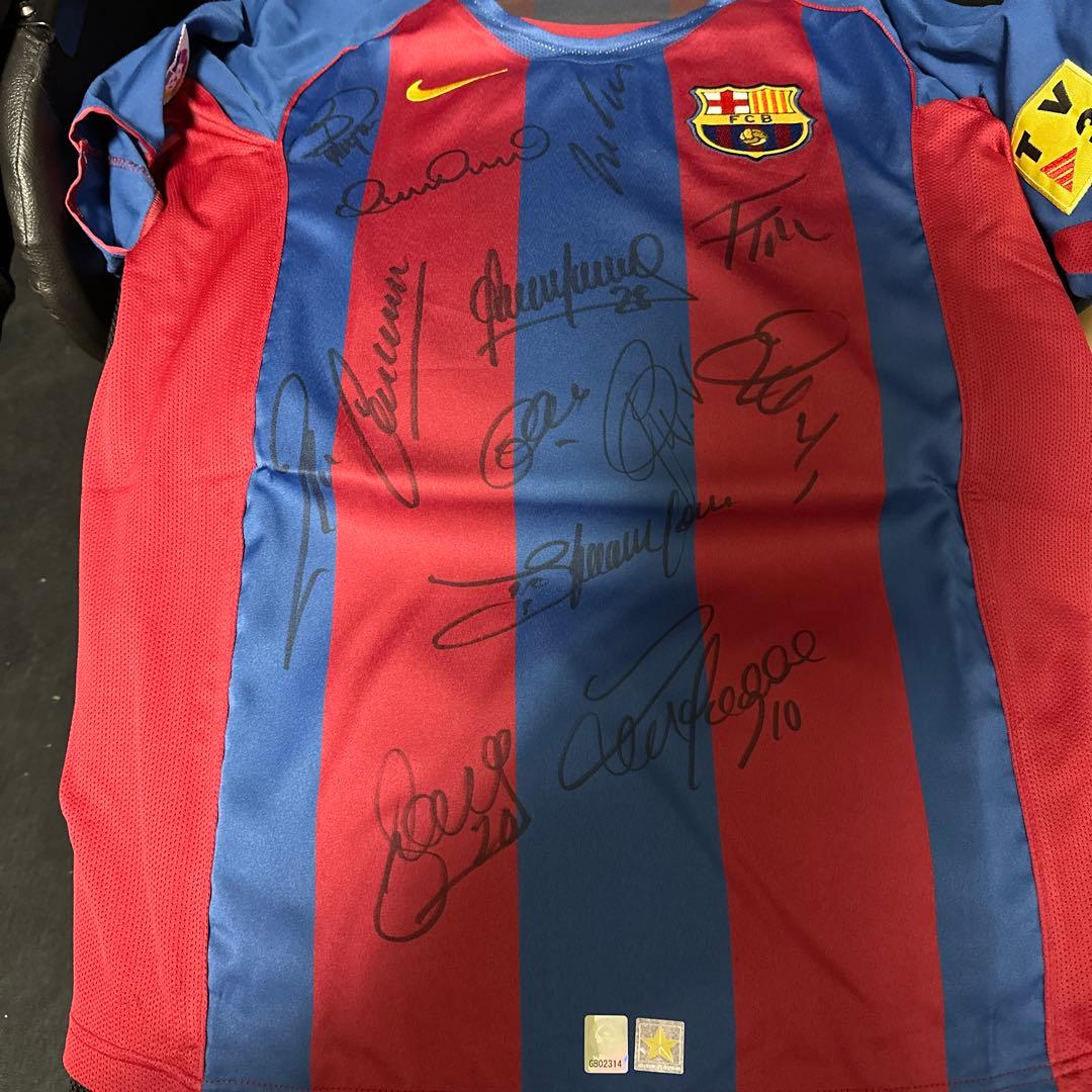 FC Barcelona 直筆サイン入りユニフォーム