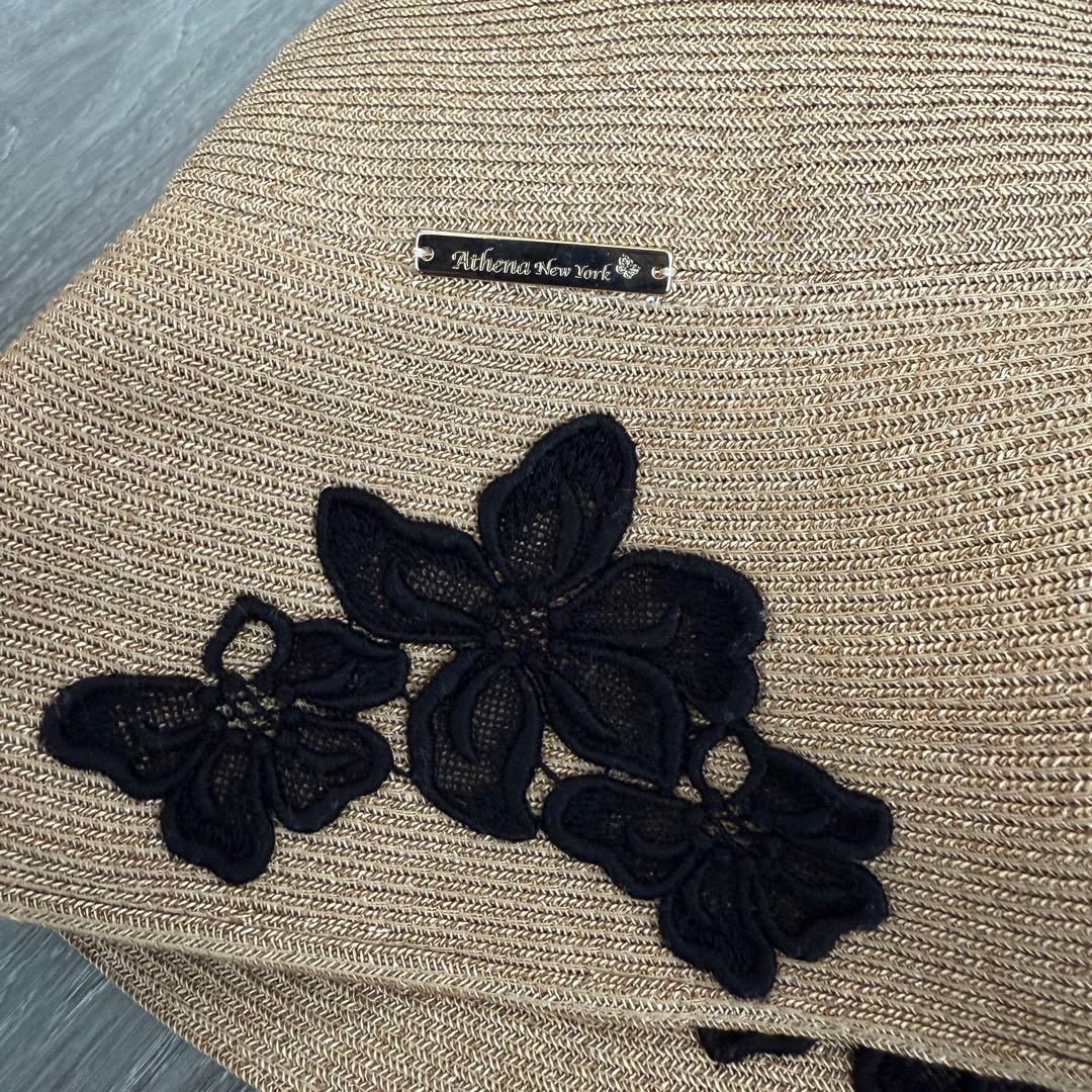 極美品　アシーナニューヨーク　アマンダ　amanda 刺繍　黒　定価の半額