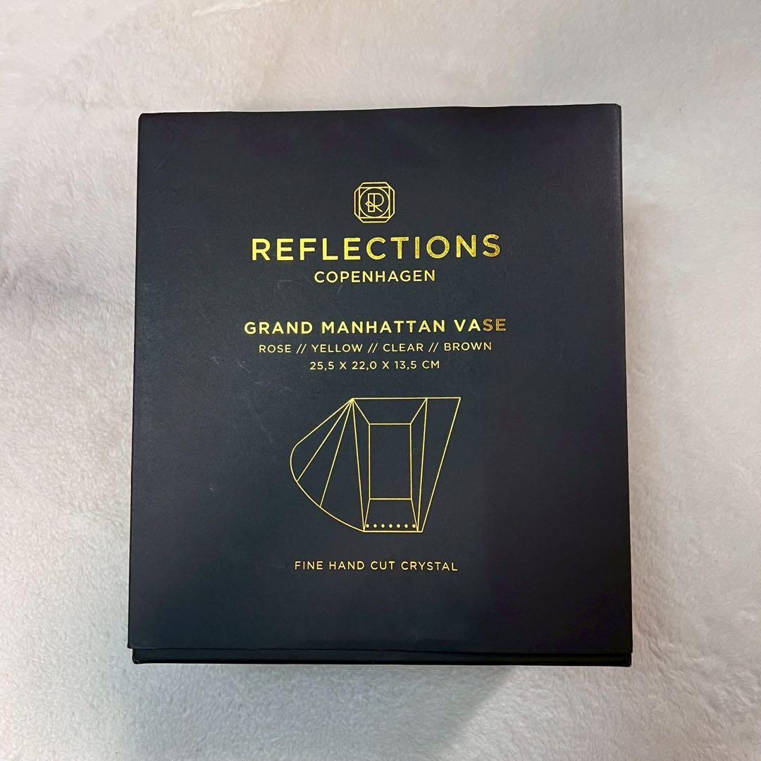 美品   フラワーベース 花瓶 クリスタル 箱付き