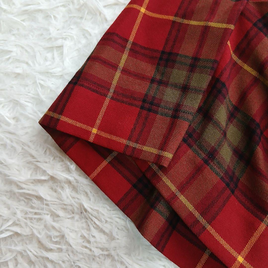 【Vivienne Westwood】変形 チェックミニスカート オーブボタン