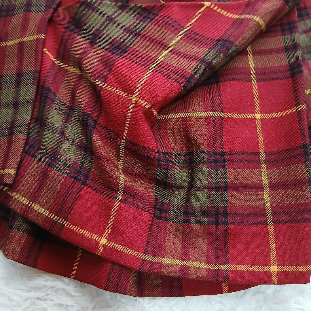 【Vivienne Westwood】変形 チェックミニスカート オーブボタン